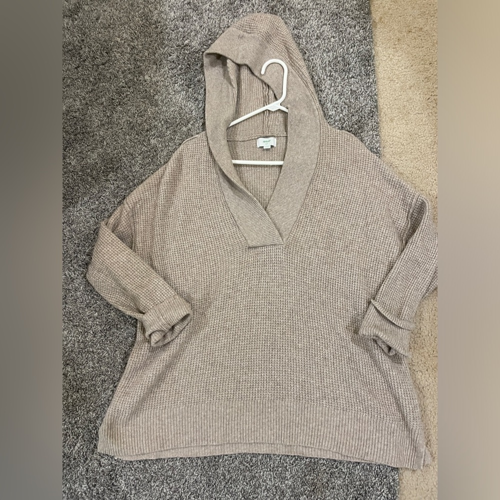 Aerie cozy up waffle hooded sweater